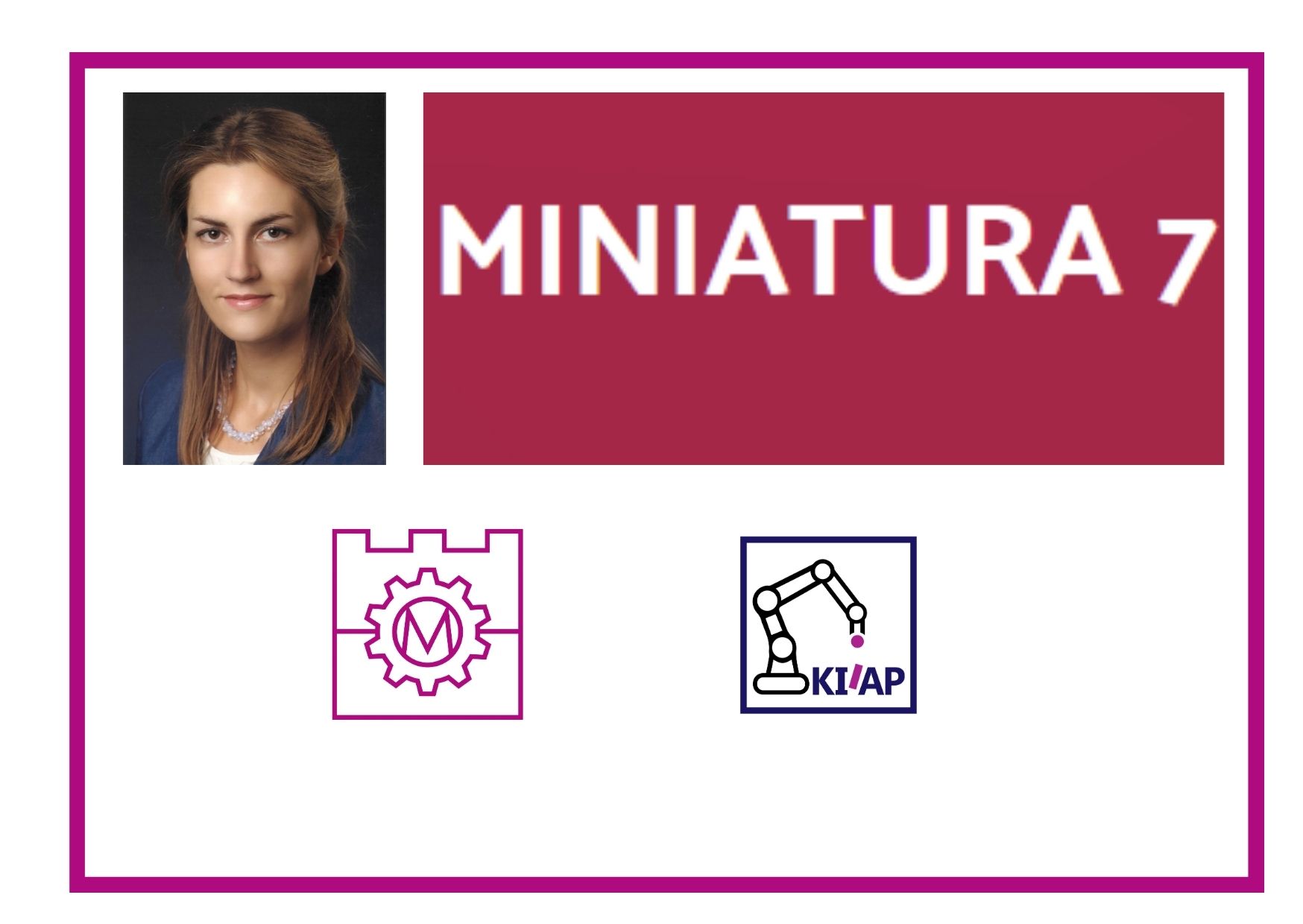 Dr inż. Agnieszka Żyra zrealizuje projekt dofinansowany w ramach konkursu MINIATURA 7