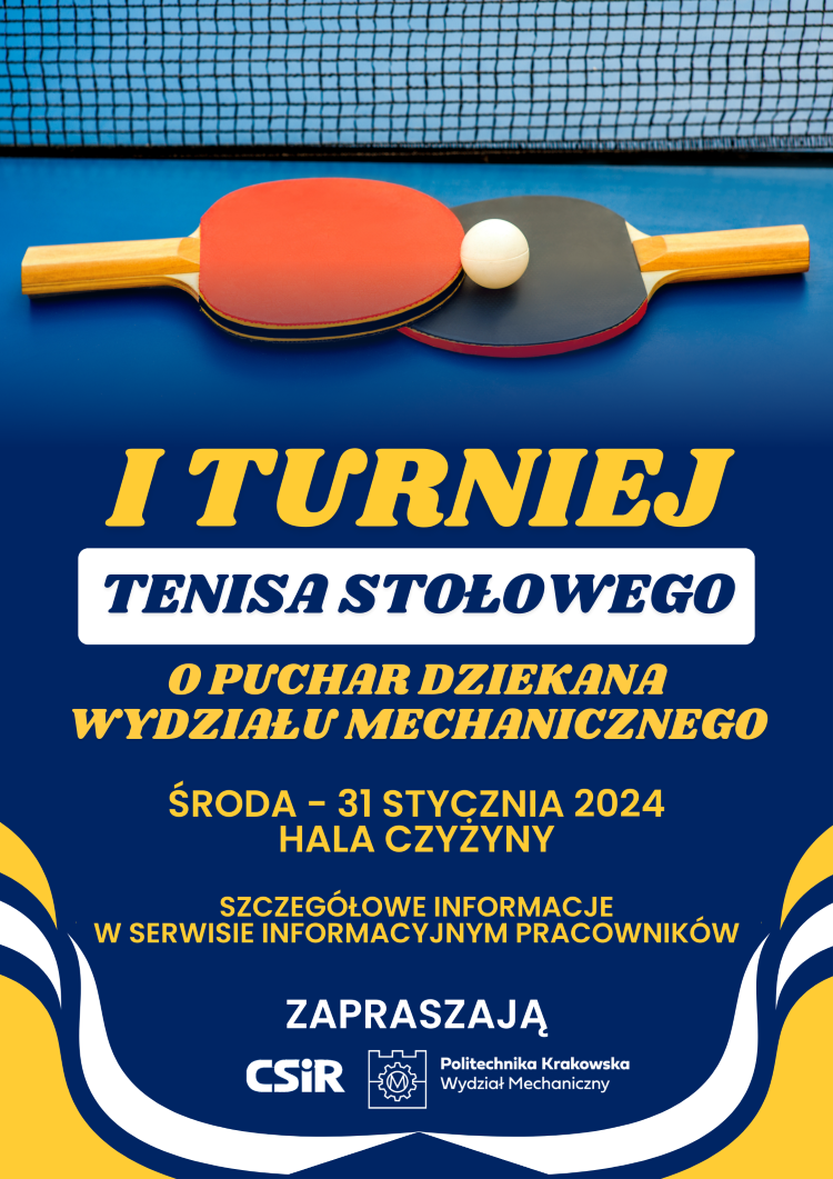 I turniej tenisa stołowego o puchar Dziekana WM