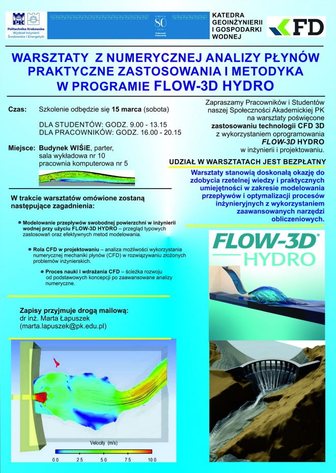 Warsztaty z numerycznej analizy płynów