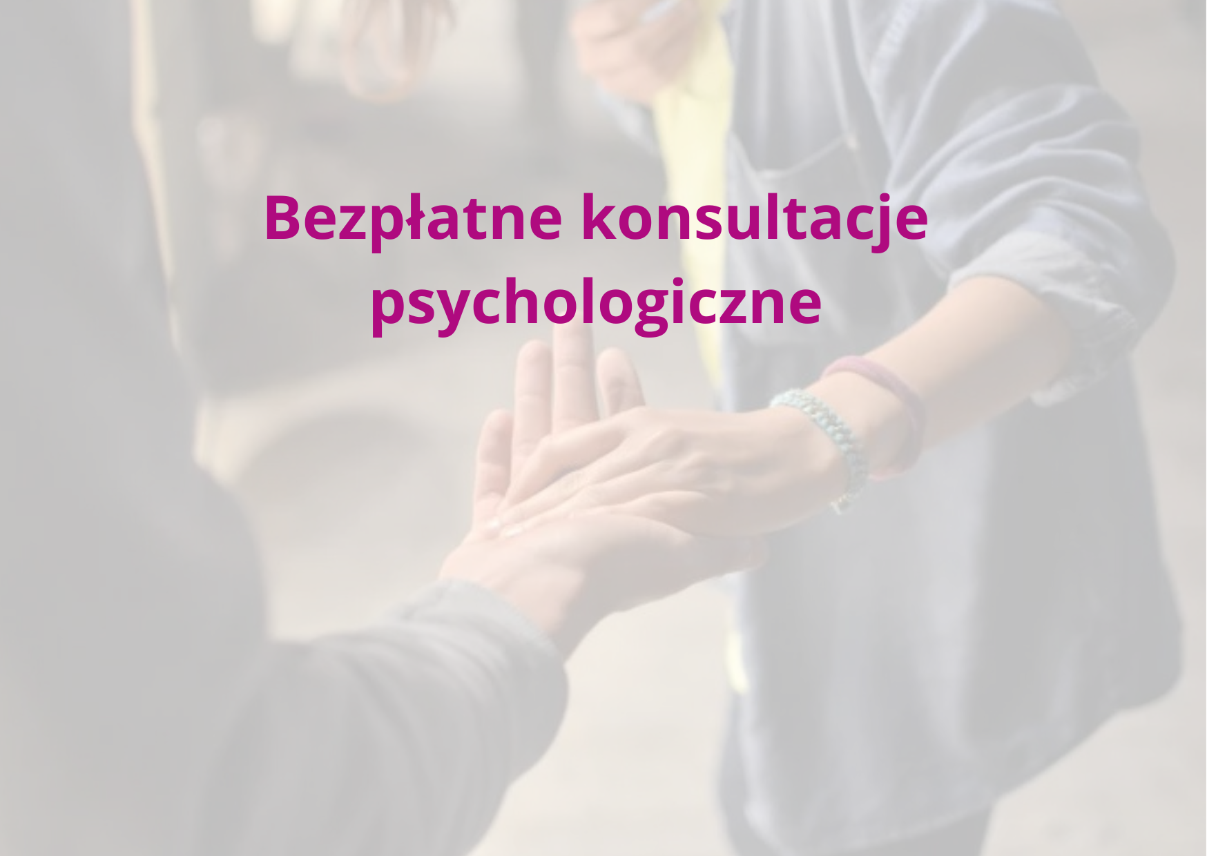 Bezpłatne konsultacje psychologiczne