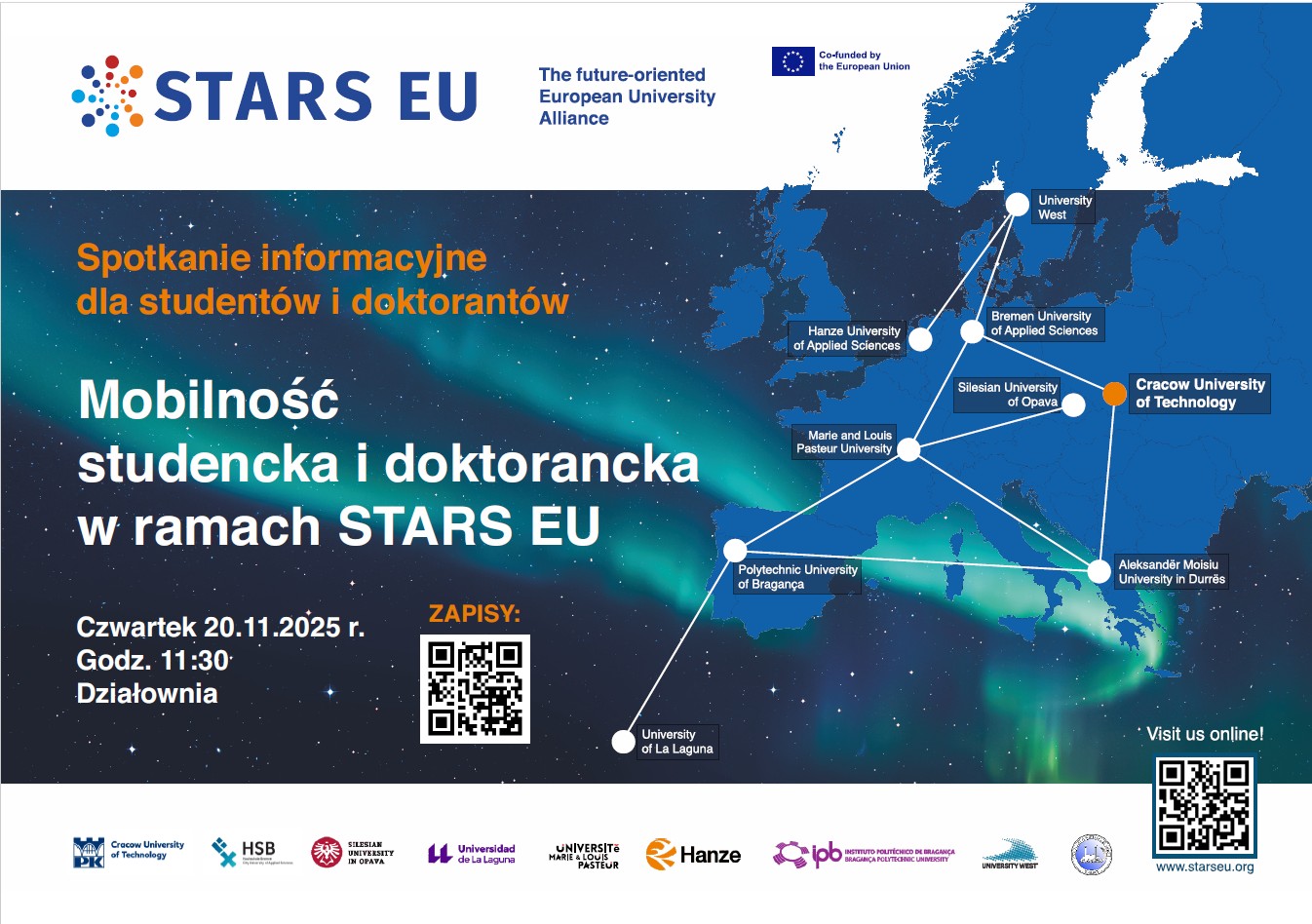Spotkanie informacyjne STARS EU – mobilność studentów i doktorantów