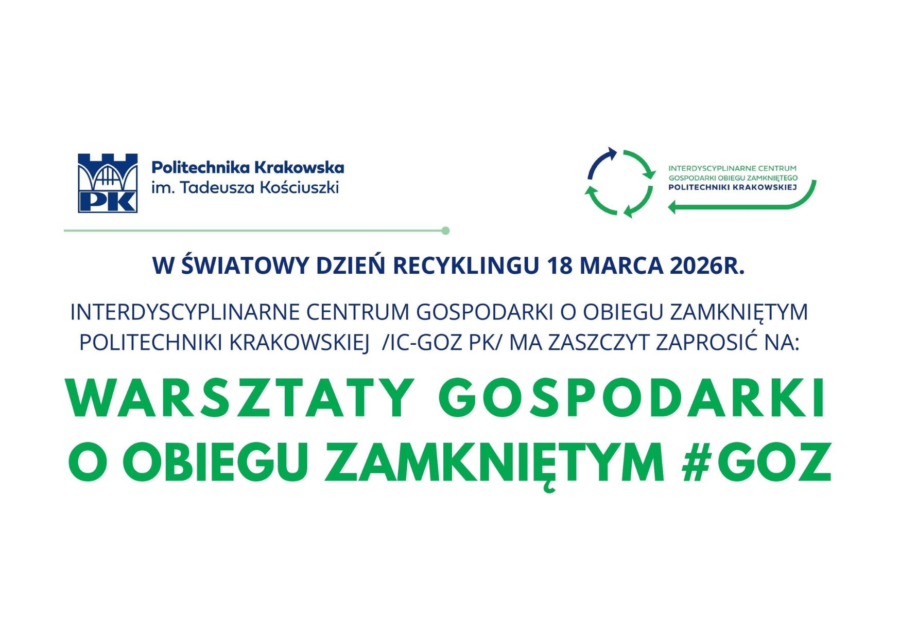 Warsztaty Gospodarki o Obiegu Zamkniętym (GOZ)