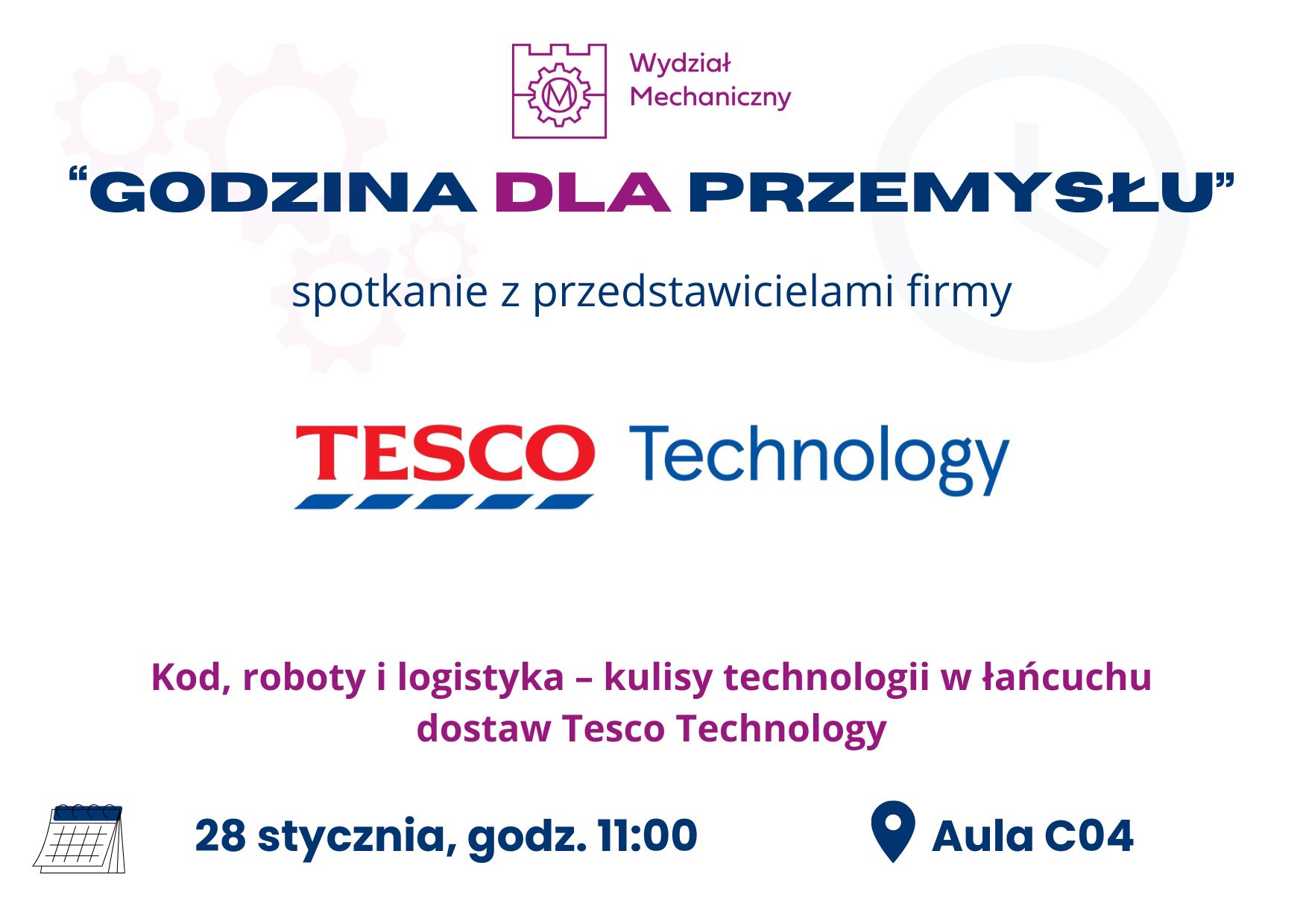 Godzina dla Przemysłu – spotkanie z firmą TESCO Technology