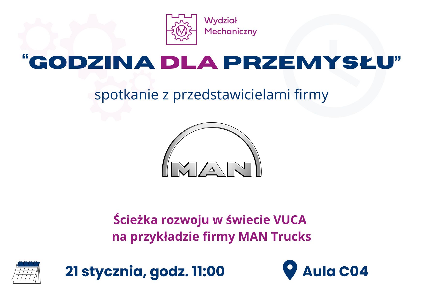 Godzina dla Przemysłu – spotkanie z firmą MAN