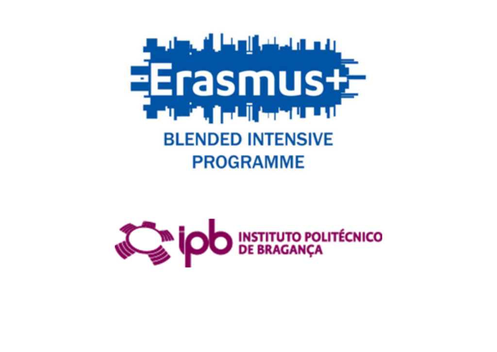 na górze logo Erasmus plus, poniżej logo IPB