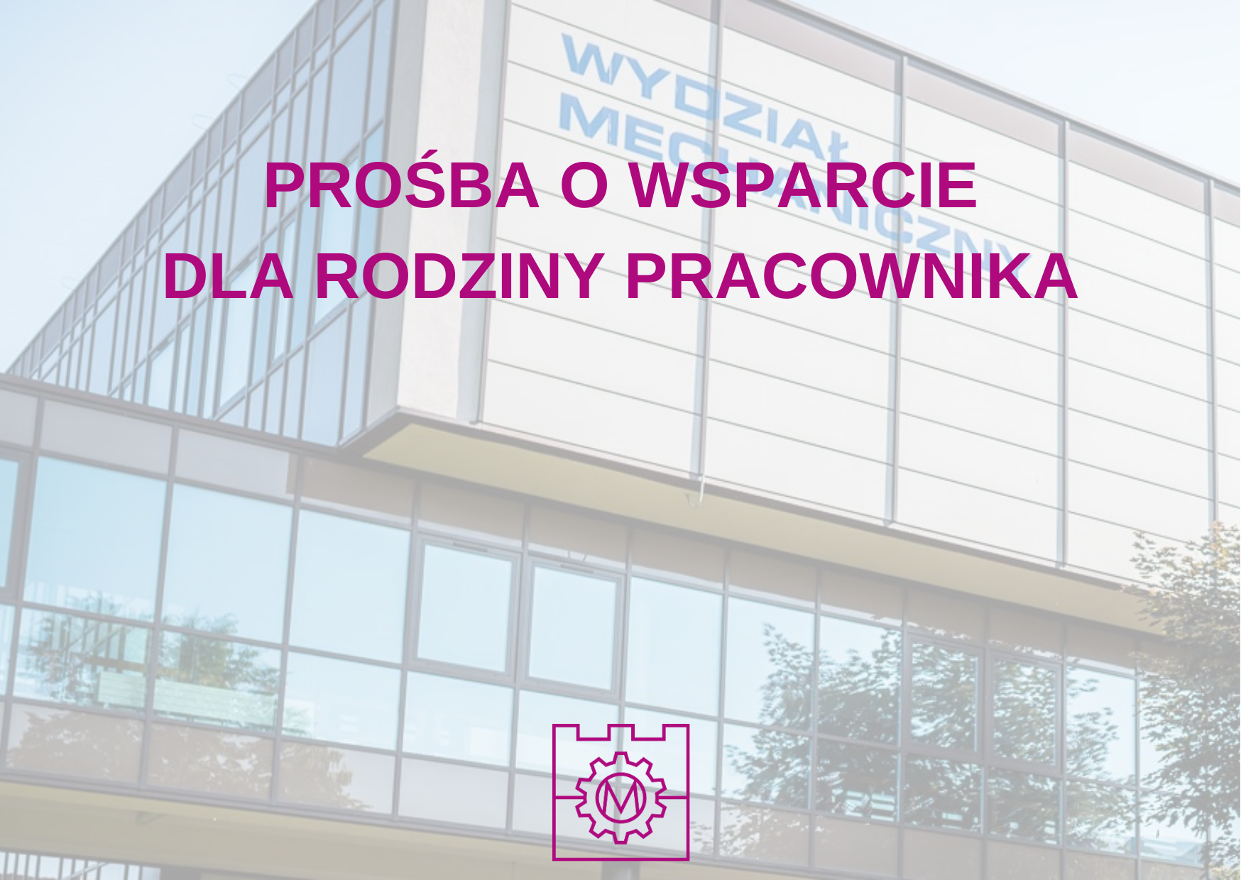 Prośba o wsparcie dla Rodziny Pracownika, która ucierpiała w powodzi