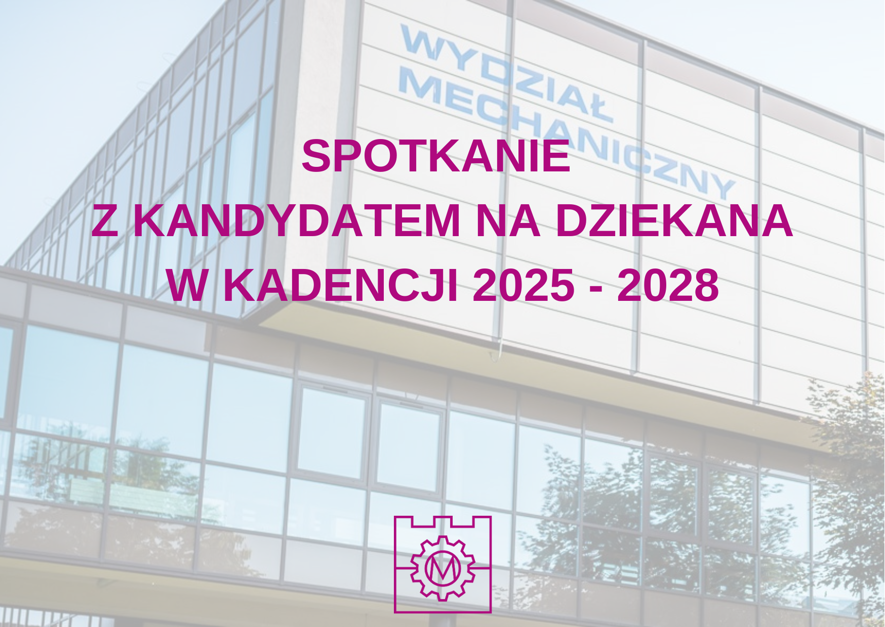 Spotkanie otwarte z Kandydatem na Dziekana – prof. Markiem Kozieniem